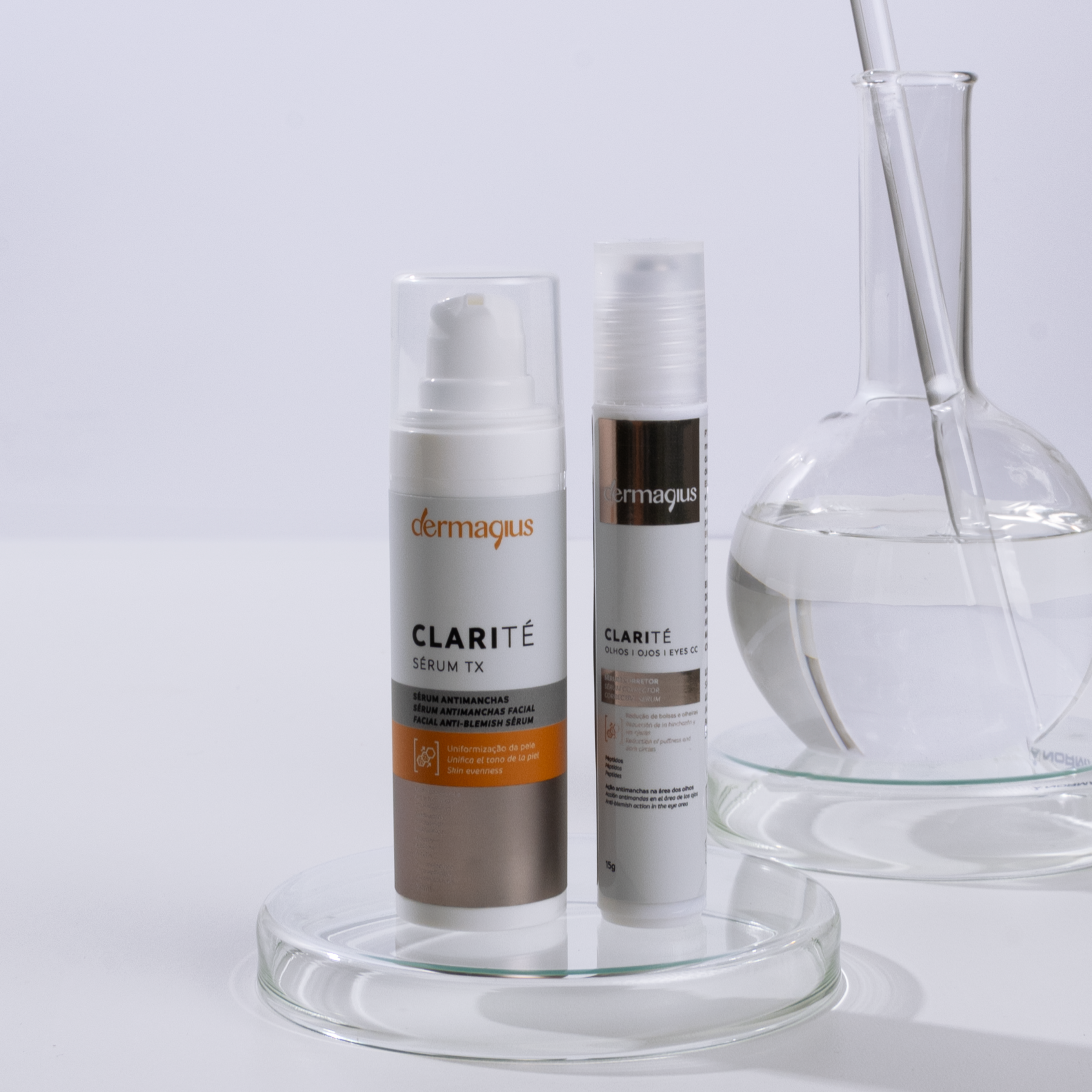 Dermagius Linha Clarite - Olhos CC e Sérum TX